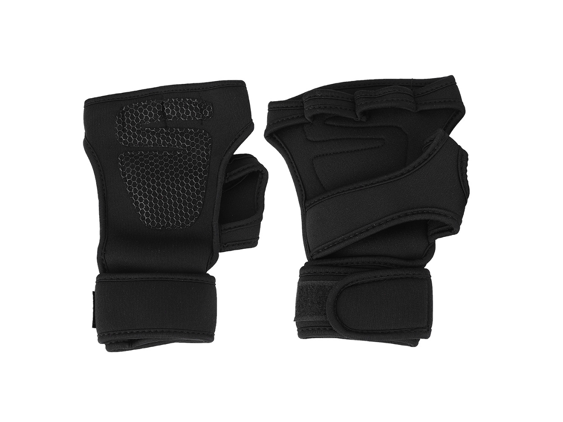Guantes de gimnasio para levantamiento de pesas con puños ajustables, para entrenamiento, fitness y ejercicio (XL)