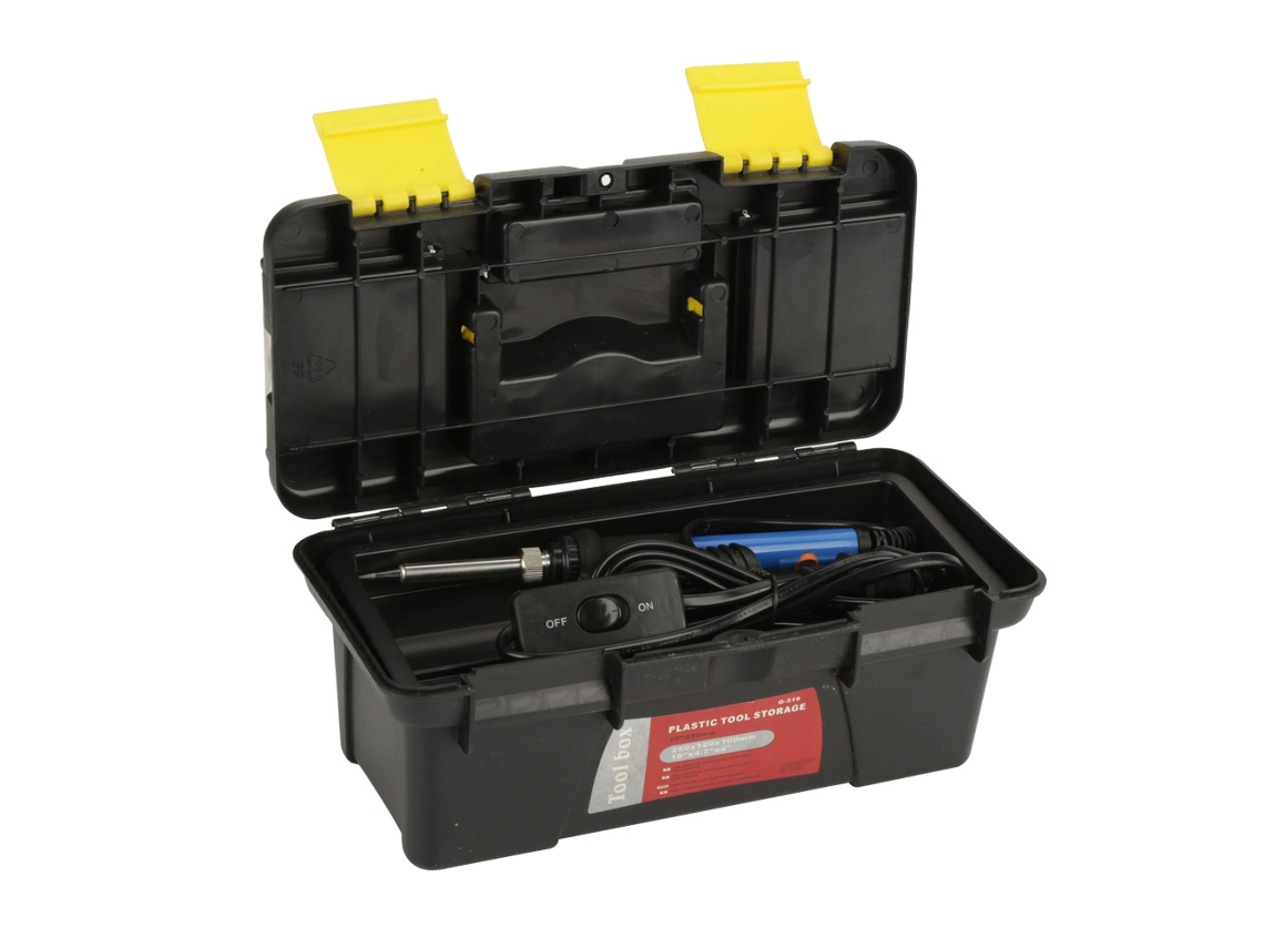 Kit De Soldadura Eléctrica Ajustable De 60 W Con 6 Puntas Y Bomba Desoldadora De 200 A 500 °c.