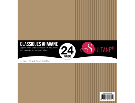 24 Papeles Scrapbooking Havana - 300g/m2 - A: 30,5 cm