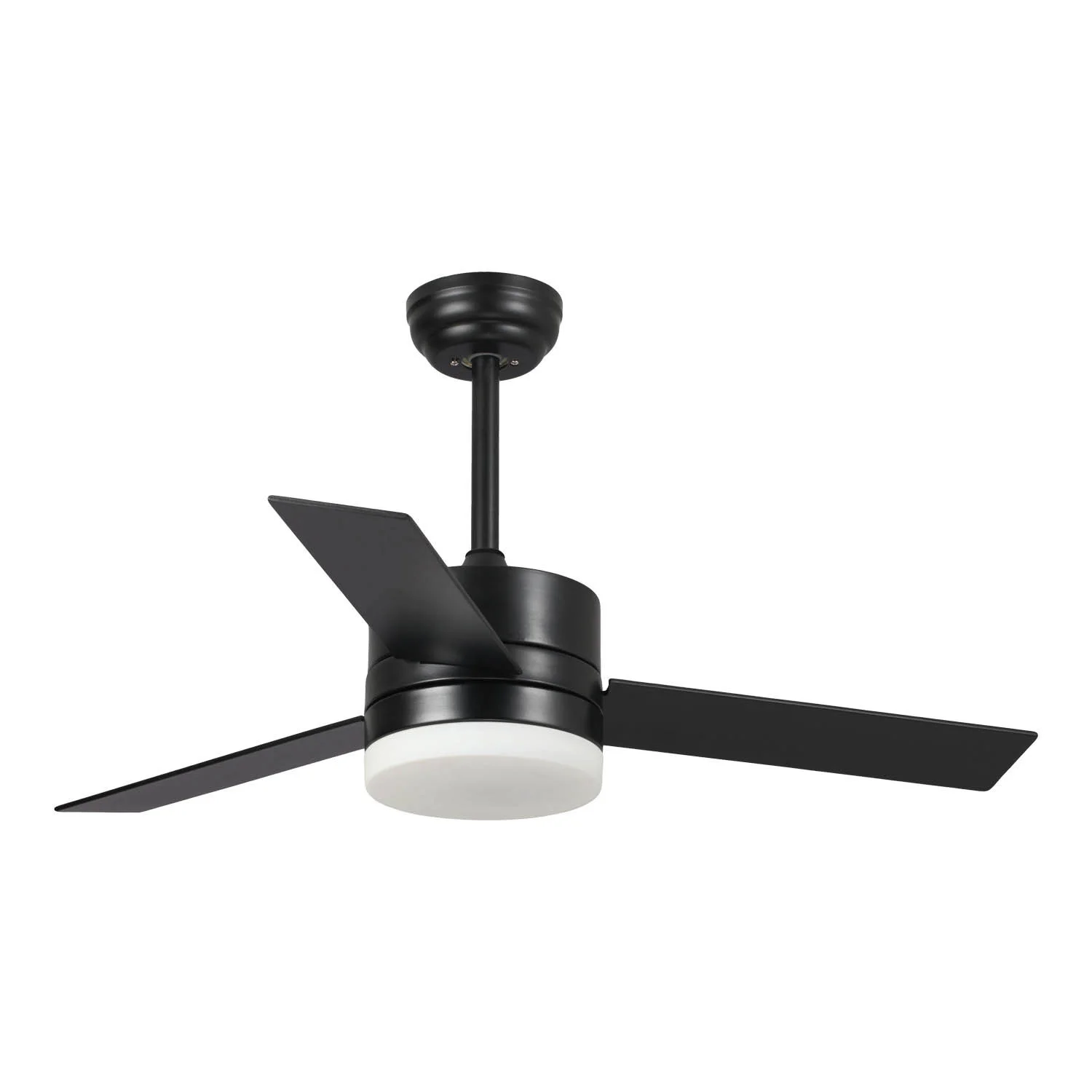 LÚZETE Ventilador de Techo Led Lorenzo 16W Negro