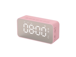 Altavoz Bluetooth inalámbrico Yuysan, despertador, audio compatible con reproducción de tarjetas Q6 1400 mA, color rosa