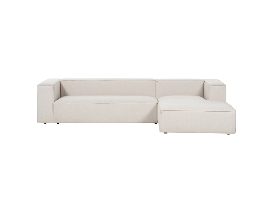 Sofá de 3 plazas BELIANI Vernon de Poliéster Beige 330x178x68