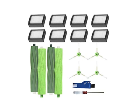 Kits de escova lateral e filtros para irobot roomba i7 i7+ i3 i3+ i6+ plus e5