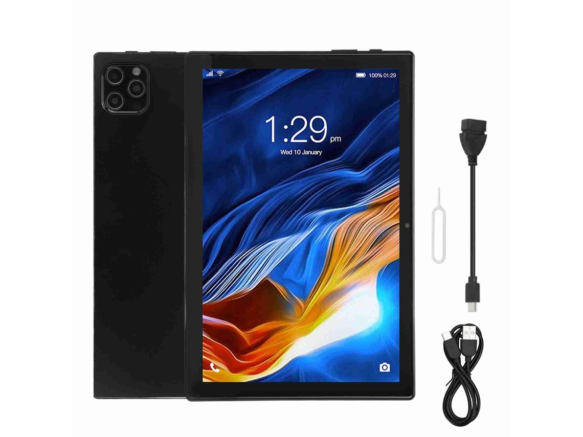 Tableta (wifi De Doble Banda, Llamable) 10.1 Pulgadas Android 12.0 Red 4g 6gb+128gb Negro