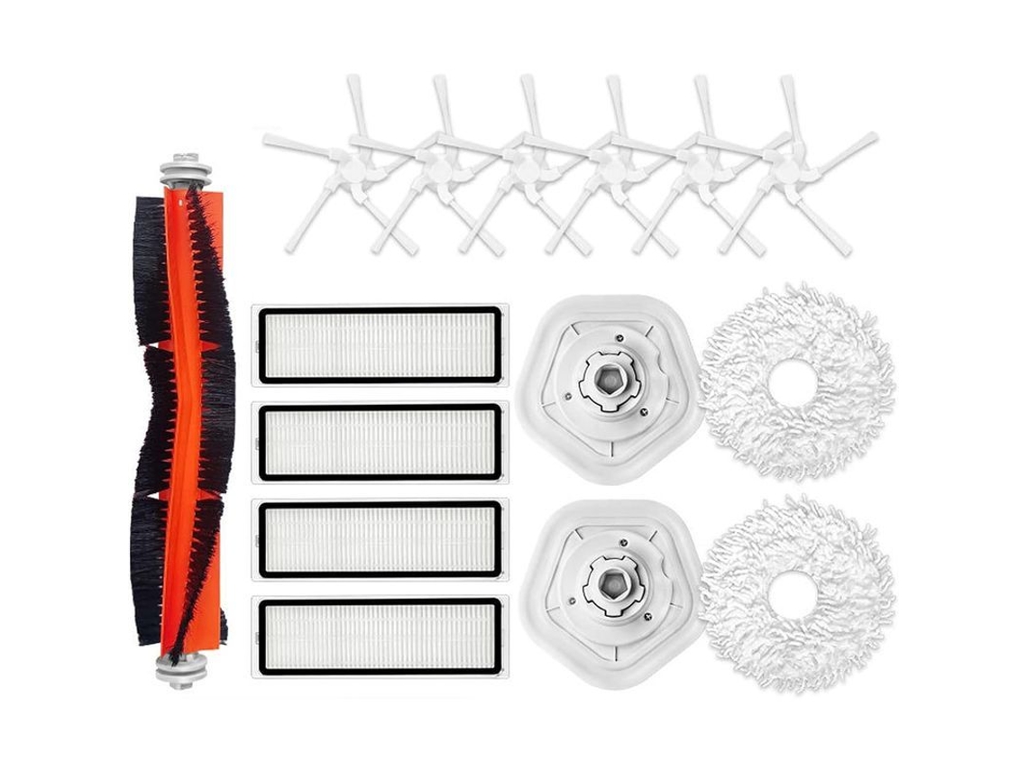 2026-piezas De Repuesto Para Aspiradora Robot Dreame Bot W10/w10 Pro: 1 Cepillo + 4 Filtros + 6 Cepillos Laterales + 2 Paños + 2 Soportes
