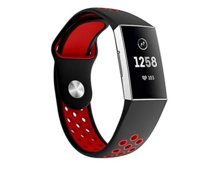 Correa De Reloj Inteligente Para Fitbit Charge 3, Tamaño De La Correa Del Reloj: 145-210 Mm Rojo VENISYMLIS