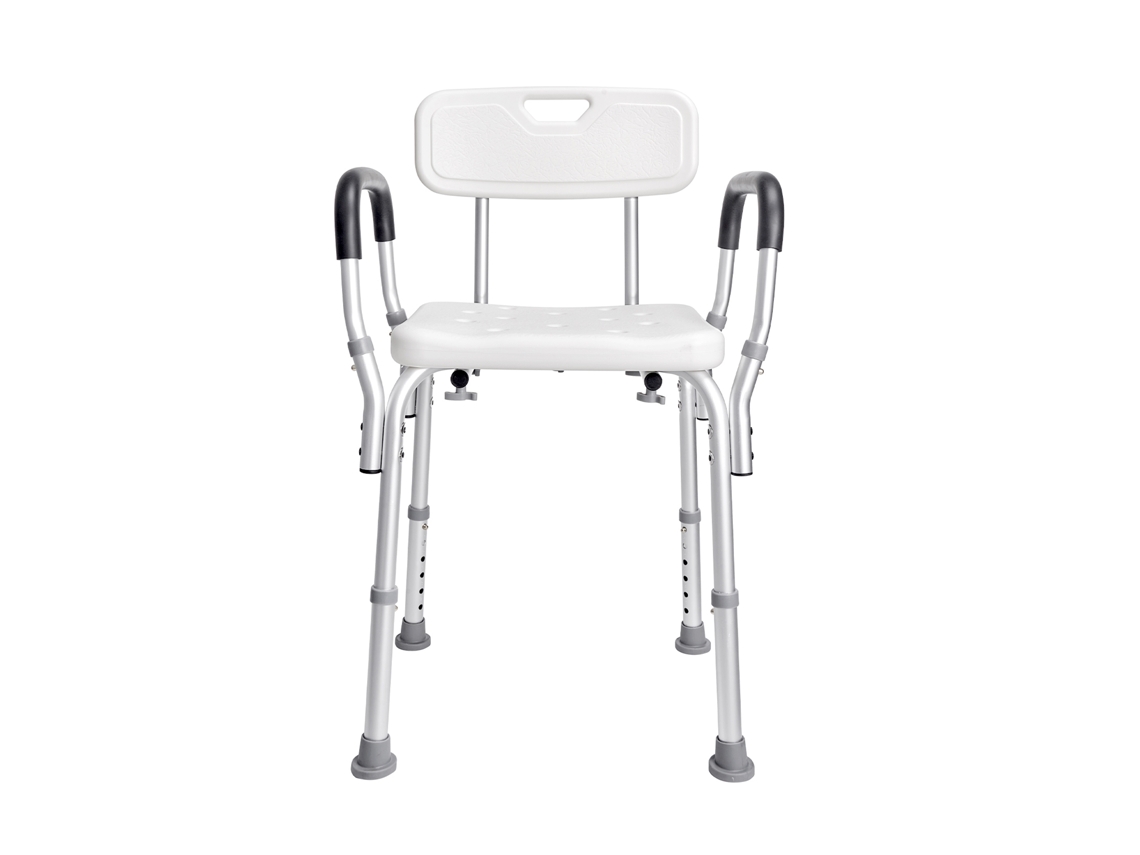 Asiento de ducha Succebuy, silla de baño, altura ajustable de 390 a 520 mm, capacidad de carga de 158,8 kg