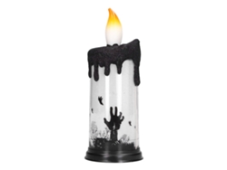 2026-vela Led De Globo De Nieve Con Mano Fantasma Para Halloween Decoración De Fiesta Lámpara Sin Llama Parpadeante