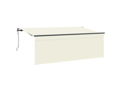 Maison Exclusive - Toldo Retráctil Crema 350 X 200 Cm Poliéster Y Aluminio