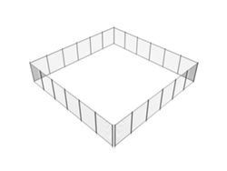 Barreira De Cerca De Piscina Removível Succebuy Para Piscina Subterrânea, 1,21x21,95 M