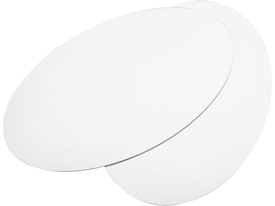 Pegatinas Espejo Ovaladas 27 17 Acrílico Efecto Plata Estar Dormitorio Juego 2 X Cm Sala Baño