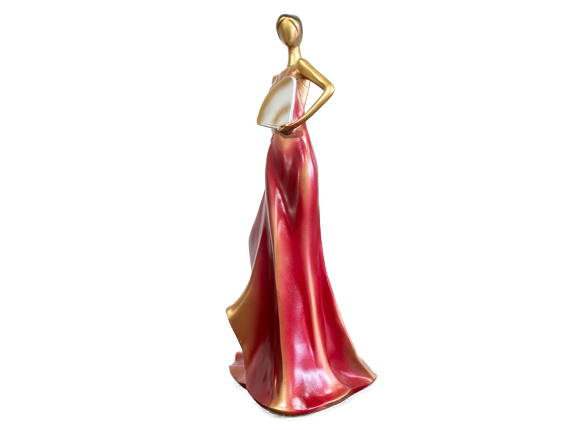 Botellero Con Estatua Femenina, De Resina, Decorativo, Para Mesa, Cocina, Bar Y Vino Tinto.