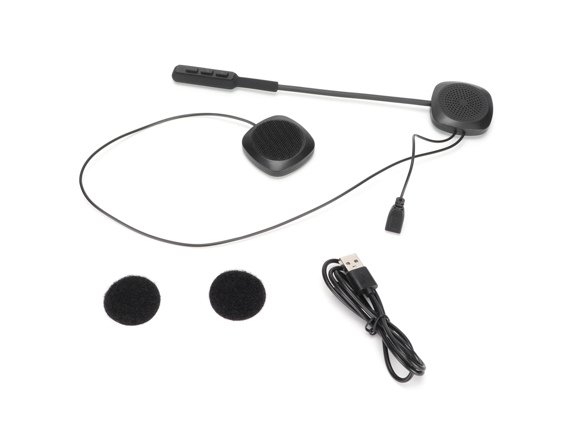 Fone De Ouvido Bluetooth 5.0 Para Capacete De Motocicleta Com Microfone Handsfree Alcance 20-30m
