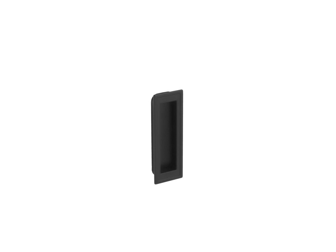 Tirador Empotrado De Zamac Distancia Entre Ejes 96mm Barniz Negro Mate Pack De 25