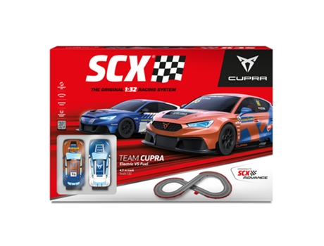 Pista SCX Circuito Scalextric Team Cupara Electric Fuel1:32 (Edad Mínima Recomendada: 6 años)