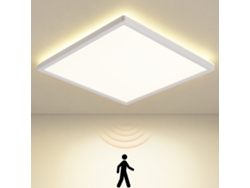 Zmh Lámpara De Techo Led Blanca Con Detector De Movimiento 18w Cuadrado 29cm 4000k Ideal Para Pasillos Y Escaleras