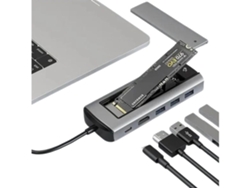 Hub Usb C Thunderbolt 3 5Gbps Con Ranura Ssd M.2 Hdmi Usb 3 0
