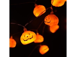 2026altiro-luces De Calabaza Para Decoración De Halloween, 3 M, 20 Led, Funcionan Con Pilas.