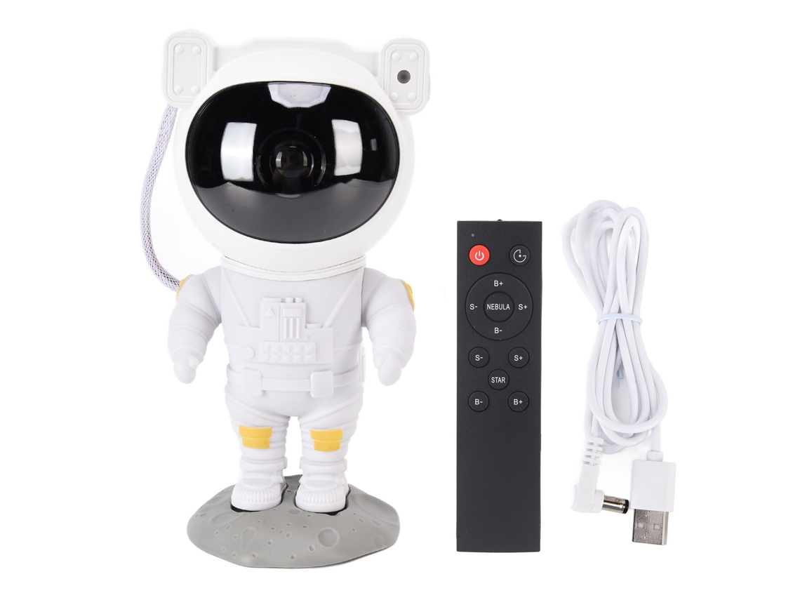 Lámpara Proyector De Astronauta Con Control Remoto, Modos Led, Luz Ambiental Decorativa Para Dormitorio.