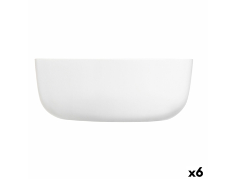 Bol Luminarc Diwali Blanco Vidrio (17,8 cm) (6 Unidades)