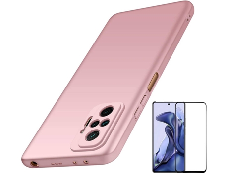 Funda + Protector de Pantalla Xiaomi 11T Pro Turtleshell Rosa
