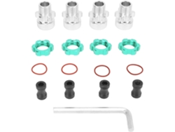 4 Adaptadores De Rueda Hexagonales De 12 Mm A 17 Mm, Aleación De Aluminio Hexagonal Profesional Para Rc.