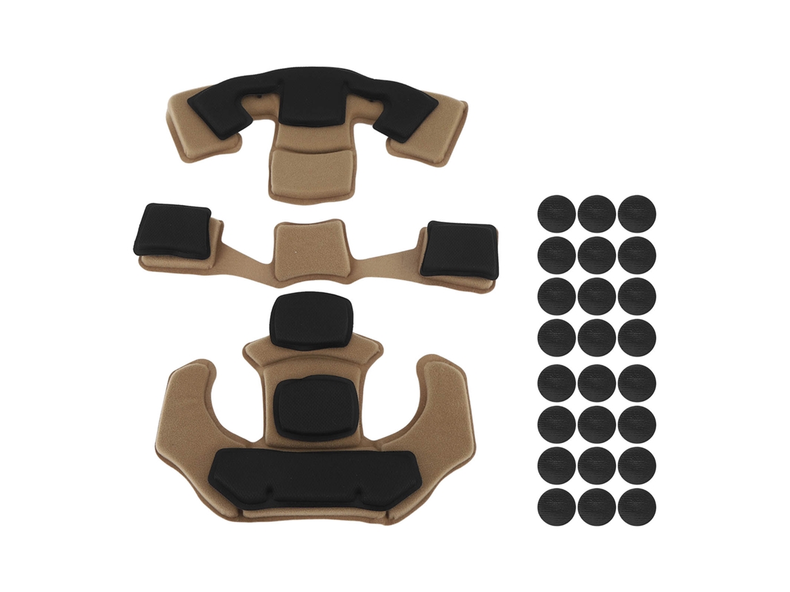 Ycnm-kit De 3 Almohadillas De Espuma Viscoelástica Para Casco De Motocicleta, Scooter, Bicicleta Y Ciclismo, Color Marrón