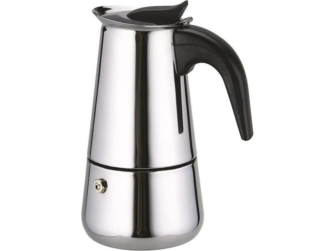 Cafeteira Italiana 300Ml 6 Xícaras Moka Pot Cafeteira em Aço Inoxidável