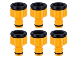 2026altiro-conector De Plástico 2 En 1 Para Grifo De Manguera De Jardín, De 3/4 Y 1/2 Pulgada (paquete De 6)