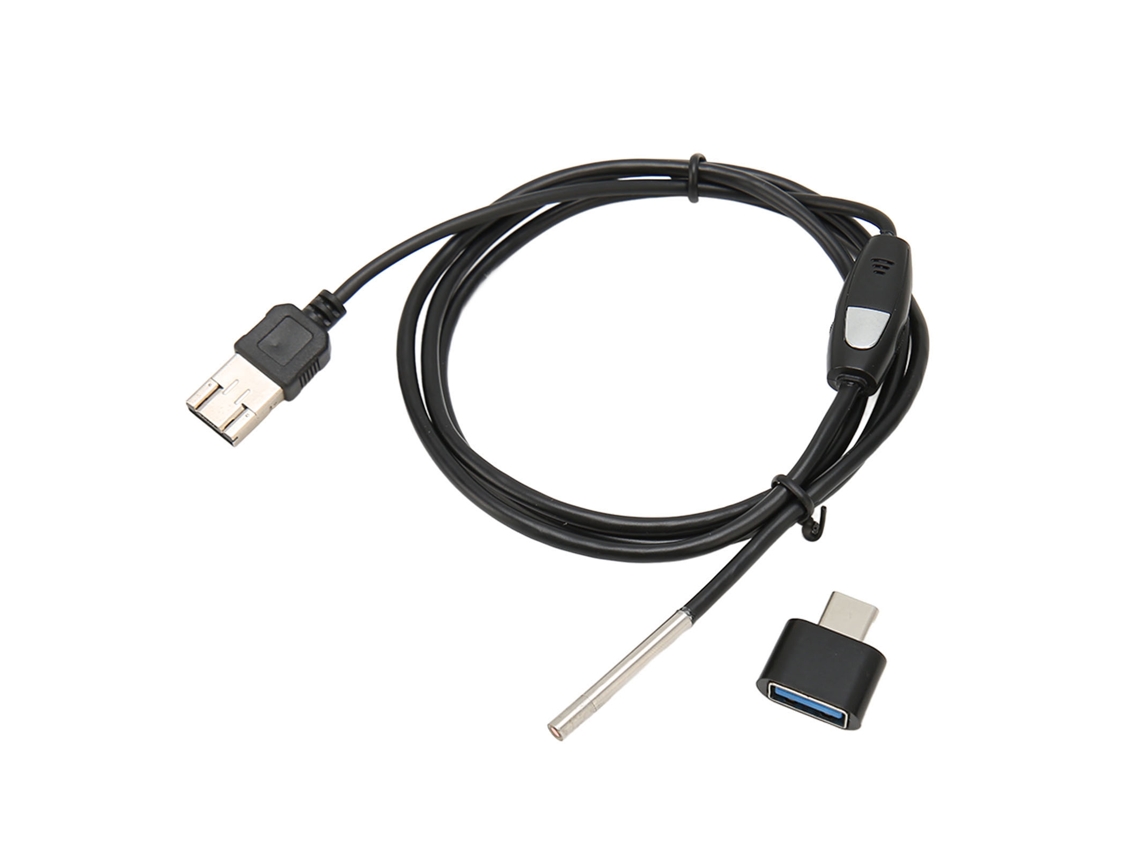 Endoscopio Usb Con Cámara 1080p, 3,9 Mm, Resistente Al Agua Ip67, Tipo C, 1 M, Con 6 Led Ajustables.
