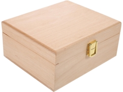 Caja De Joyería De Madera Maciza Natural Pulida A Mano, Elegante Caja De Almacenamiento Para Objetos Pequeños.