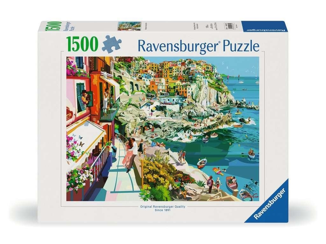 Rompecabezas Ravensburger Romance en Cinque Terre, 1500 piezas