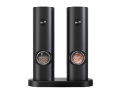 Juego de 2 molinillos eléctricos de sal y pimienta, molinillo de pimienta eléctrico automático con ajuste de molienda. Rosewell