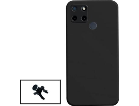 Kit Carcasa + Soporte Realme Narzo 50A GIFT4ME Negro