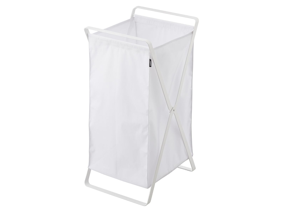 Cesta de lino de tela plegable