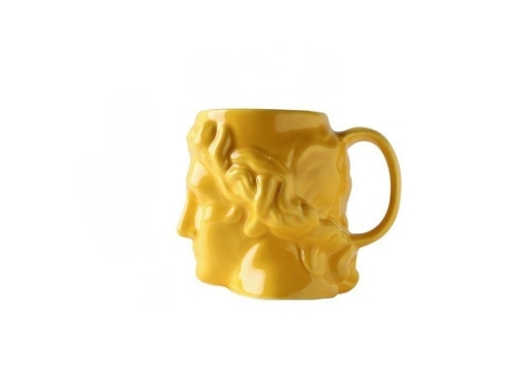 Taza XGF Copa de cerámica de gran capacidad España Antigua Grecia Apolo David cabeza Taza Escultura Taza de café Adornos de escritorio Titular de l...