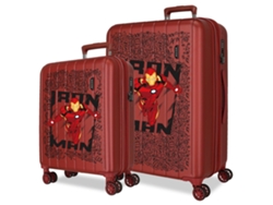 Juego de maletas Iron Man ABS con capacidad de 84,24 L, Marvel rojo