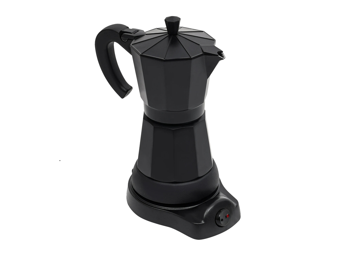 Cafetera eléctrica, diseño portátil, preparación eficiente, color negro (OEM)