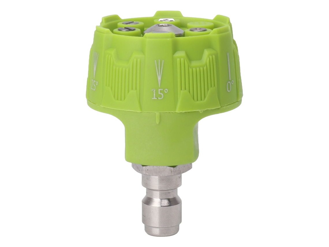 Boquilla rociadora para hidrolavadora 6 en 1, multifuncional, ajustable, con conector de 1/4, punta de conexión verde