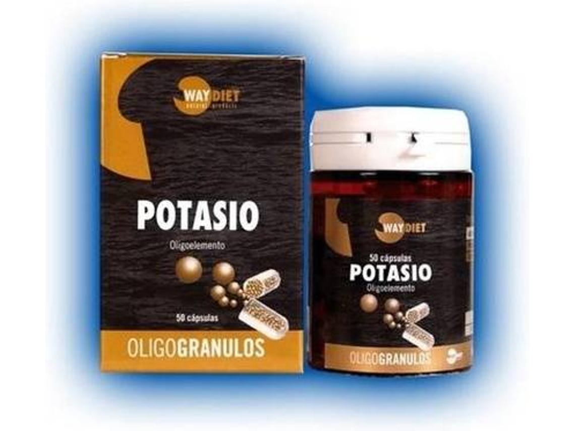 Complemento Alimentar WAYDIET NATURAL PRODUCTS Potássio Oligogranulos (50 cápsulas)