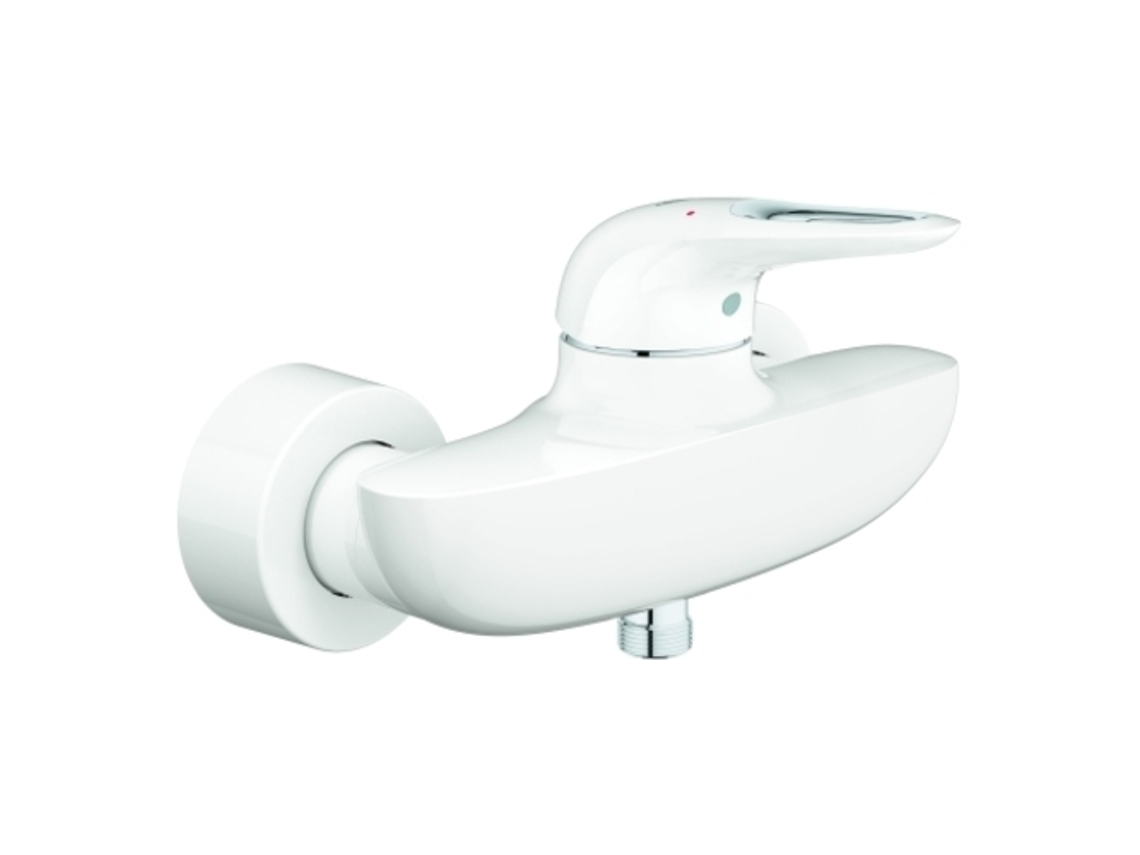 Mezclador de ducha monomando Grohe Eurostyle, montaje en superficie, palanca abierta, 33590ls3, blanco lunar
