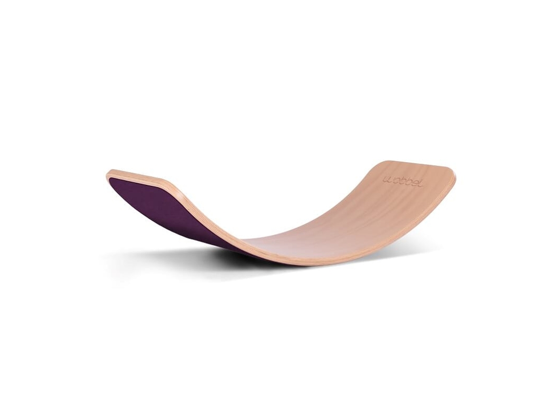 Tabla de Equilibrio WOBBEL (Madera - Morado - 90 x 30 cm)