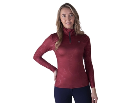 Polos Unisexo de Equitación QHP (40 - Multicolor)