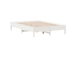Maison Exclusive - Estructura De Cama Sin Colchón Madera De Pino Blanca 150x200 Cm