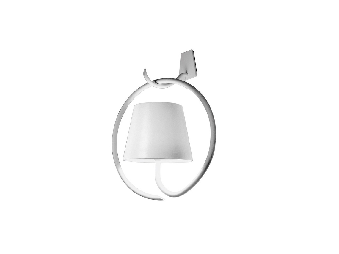 Lámpara de Pared Poldina Led con Gancho  Bianca recargable y regulable ZAFFERANO