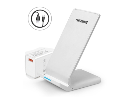 Estación de Carga Sem Rápido para Apple, Samsung BISBISOUS Seda Blanco