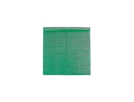 Persiana de Madera Alicantina Com Polea Metálica - Estor Enrollable para Ventanas, Puertas, Salón Verde (Pintada) 120 x 180 cm