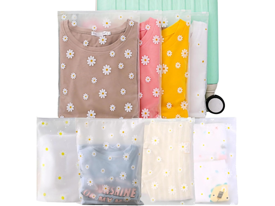20 bolsas de viaje impermeables, bolsas de almacenamiento de viaje de plástico transparente