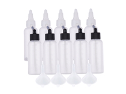 10 Botellas De Pintura Para Aerógrafo De 65 Ml Con 4 Embudos Compatibles Con Iwata Badger Paasche