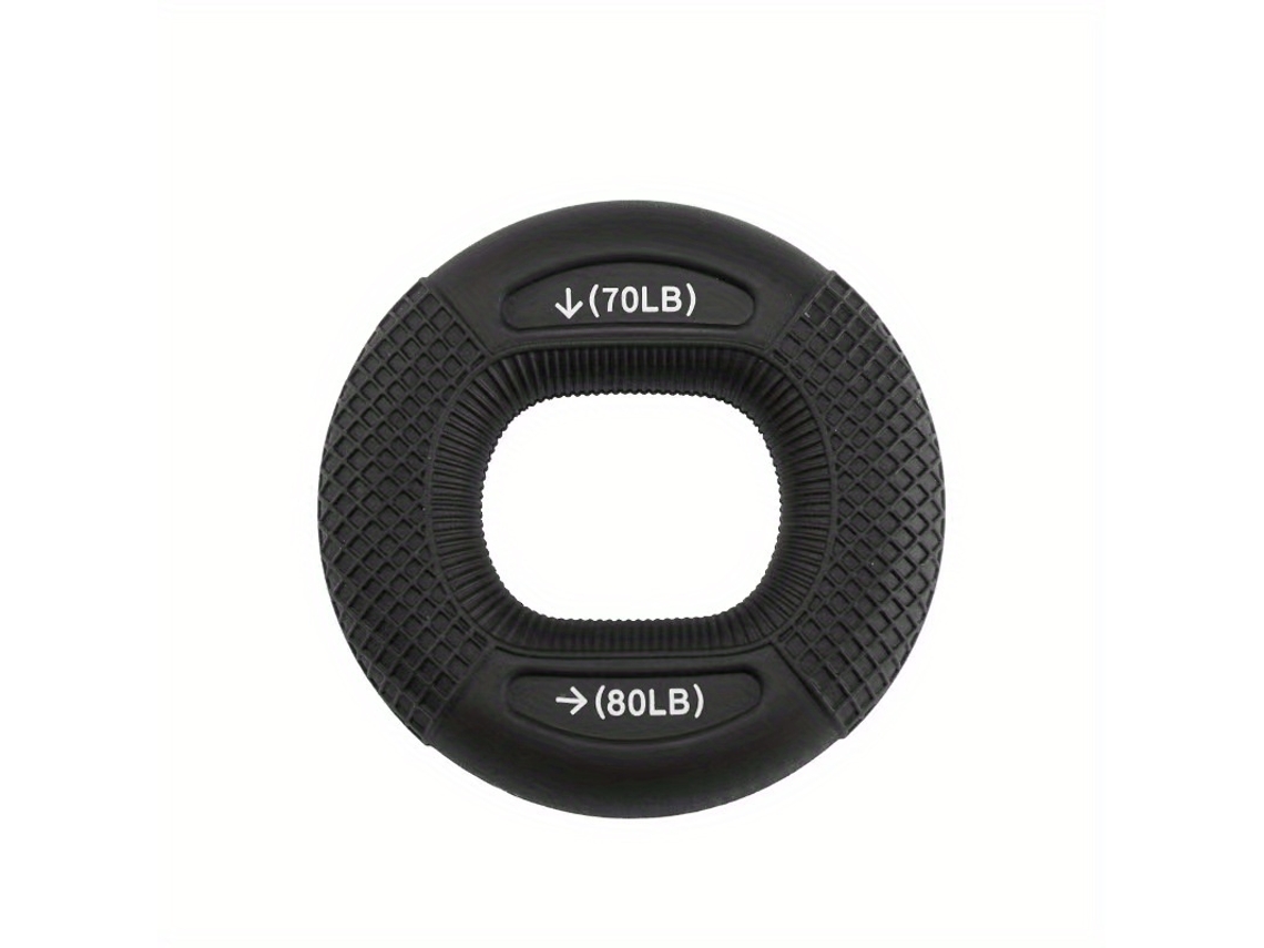 Anillo De Silicona Para Entrenamiento Muscular De La Mano (negro), De 20 A 80 Libras, Para Mejorar La Fuerza De La Mano.
